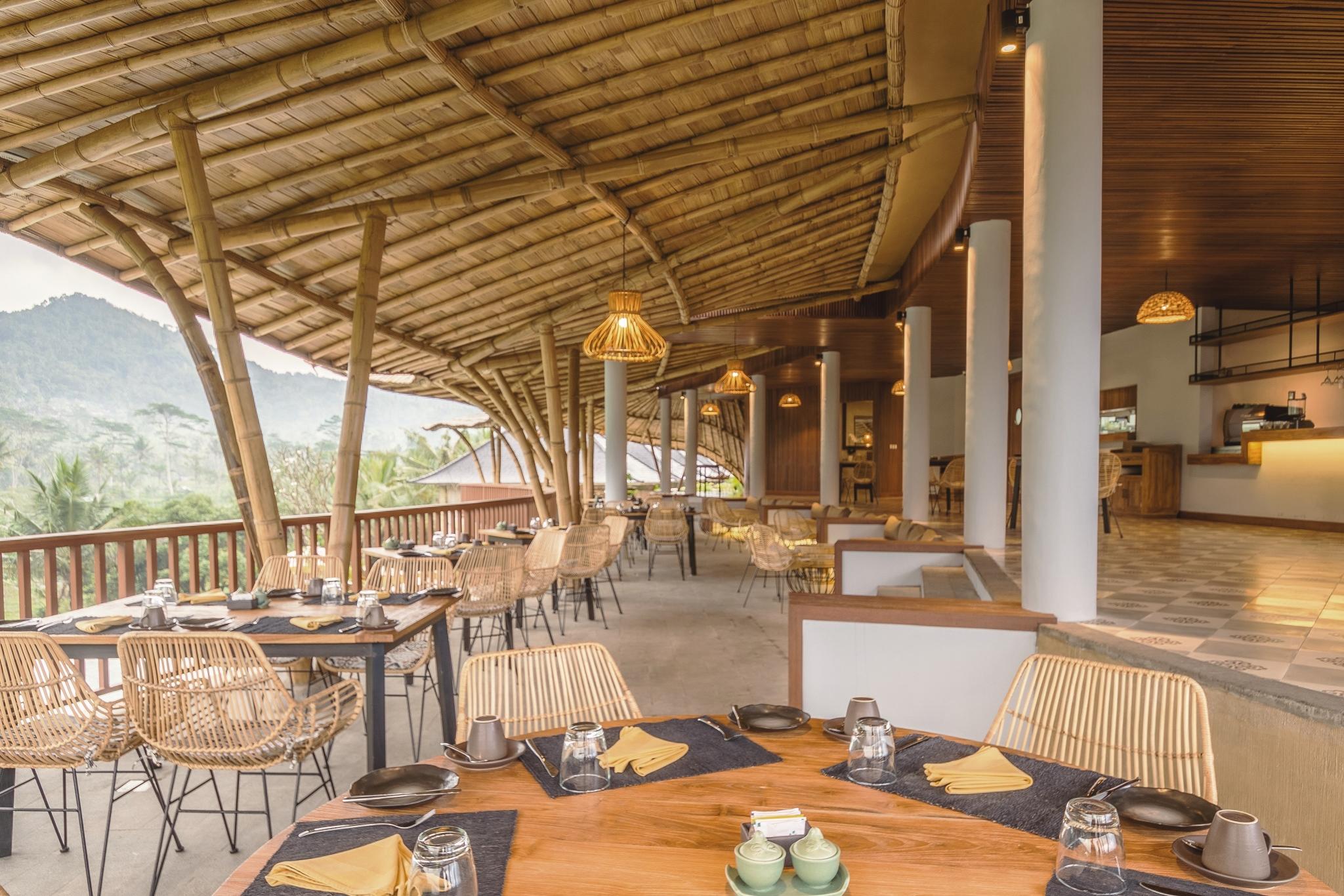 Wapa di Ume Sidemen Sidemen (Bali) Exterior foto The restaurant at the resort