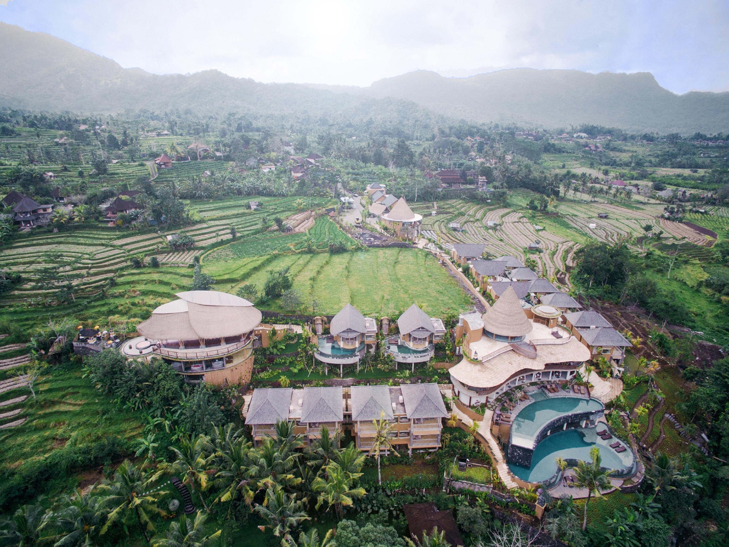 Wapa di Ume Sidemen Sidemen (Bali) Exterior foto Aerial view of the resort