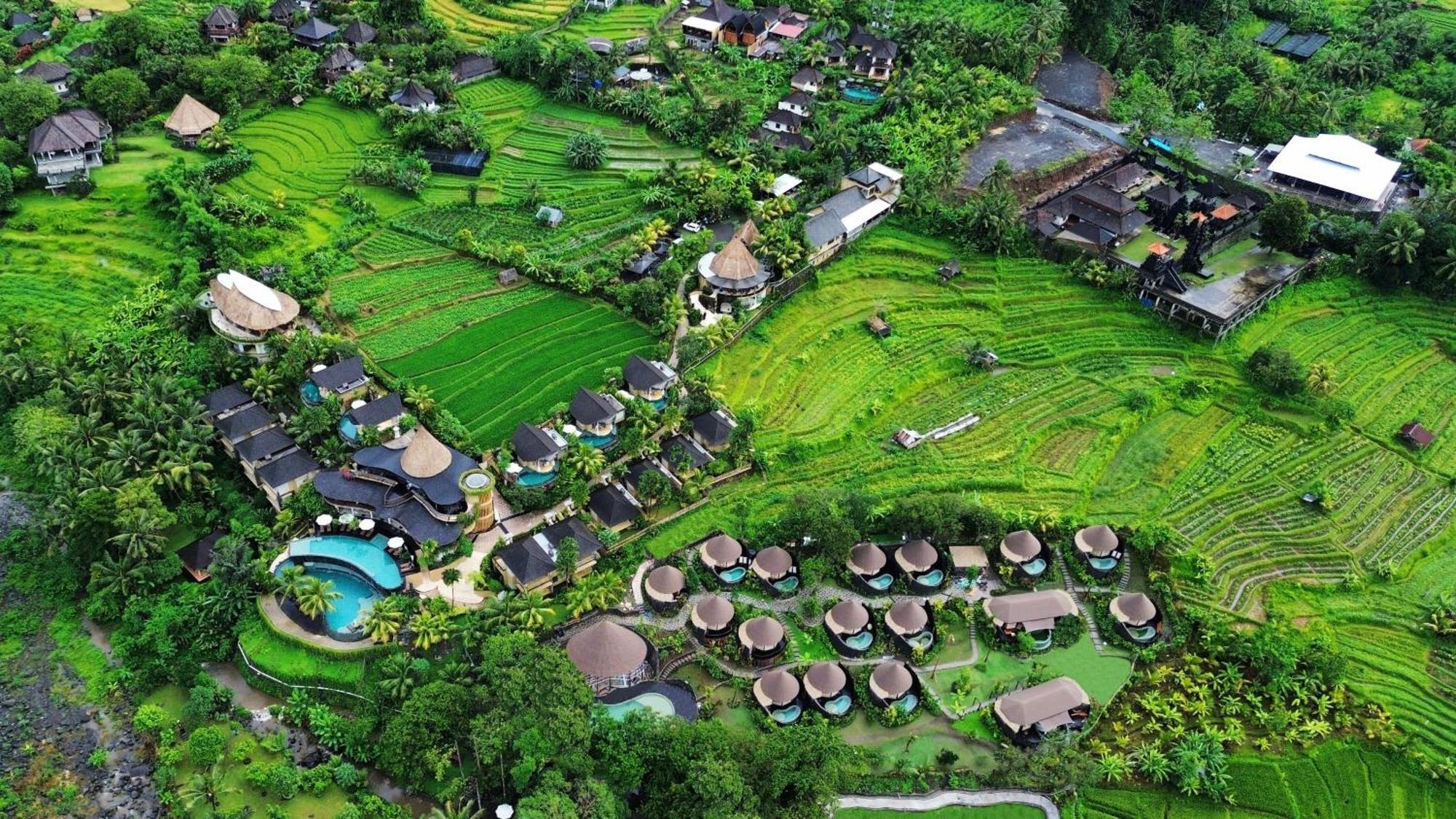 Wapa di Ume Sidemen Sidemen (Bali) Exterior foto Aerial view of the resort