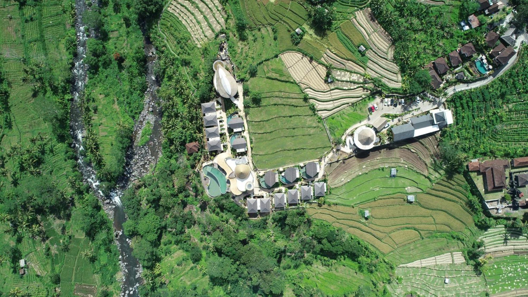 Wapa di Ume Sidemen Sidemen (Bali) Exterior foto Aerial view of the village