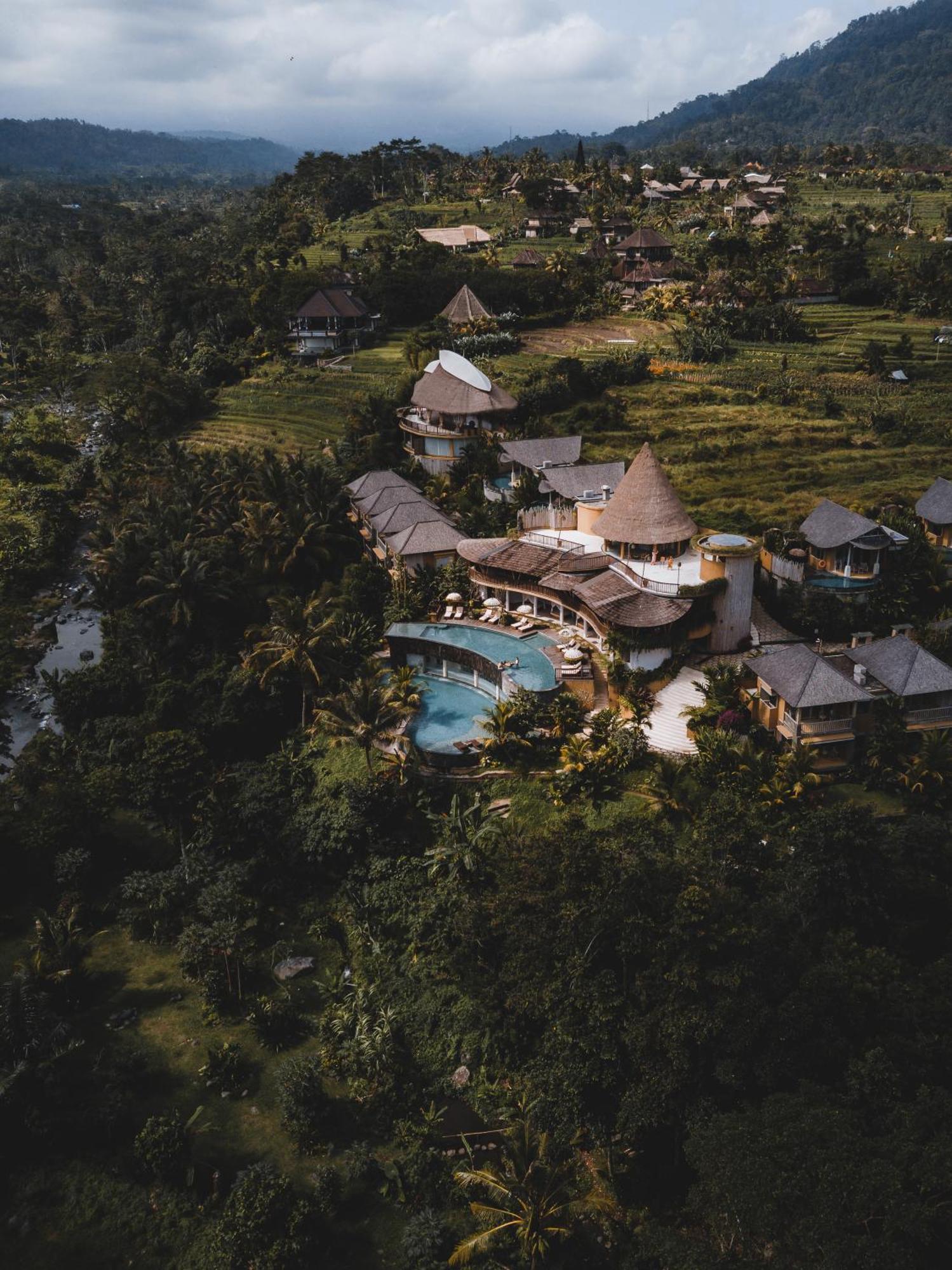 Wapa di Ume Sidemen Sidemen (Bali) Exterior foto Aerial view of the resort